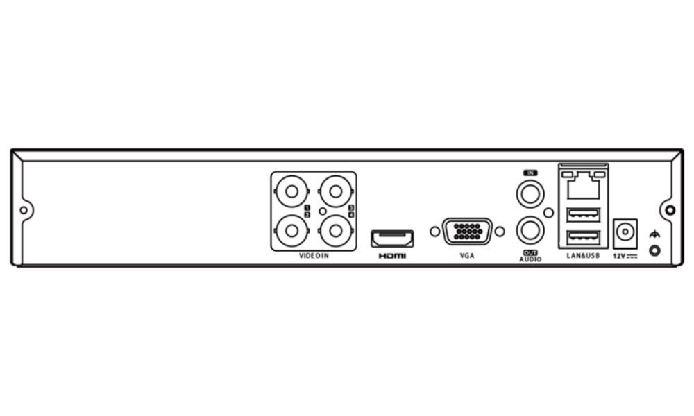 HILOOK TK-4144BH-MM 4MP lite, 4xTHC-B140-M, Pre-Installed 1TB HDD, Power for DVR and 4xCameras: 1pcs Power cable, 1pcs Power ada