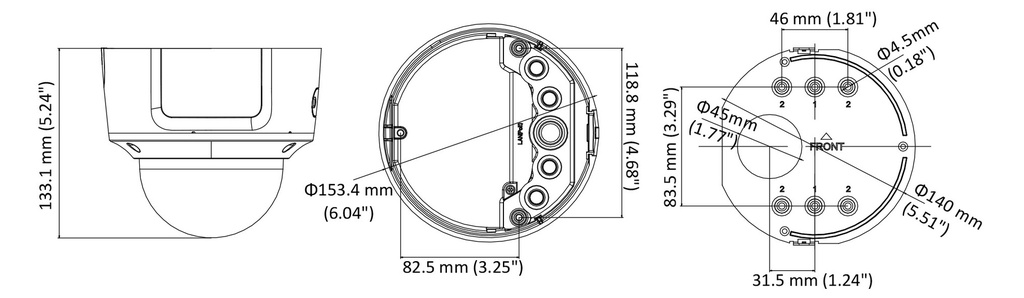 DS-2CD2735FWD-IZS CÁMARA HIKVISION DOMO  3 Mp / VF 2.8 ~ 12 MM