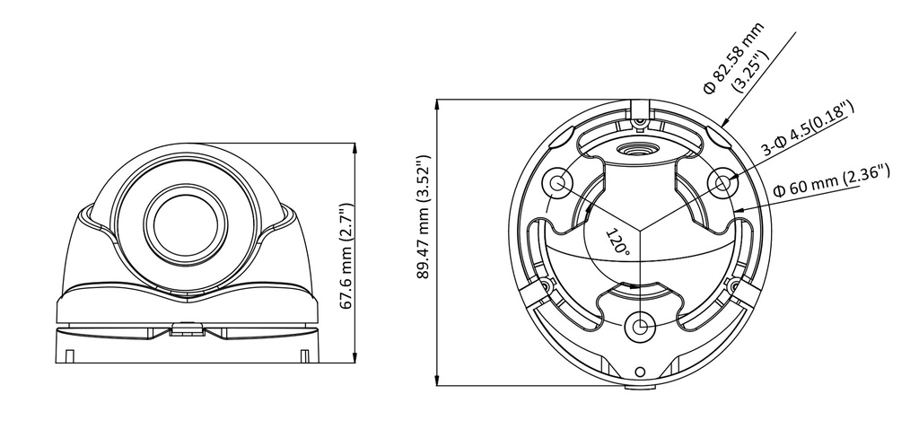 DS-2CE56D0T-IRMF CÁMARA HIKVISION DOMO 2MP  1080p / 2.8 MM