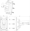 DS-1602ZJ-BOX-POLE SOPORTE COLGANTE HIKVISION PARA DOMO / INTERIOR - EXTERIOR