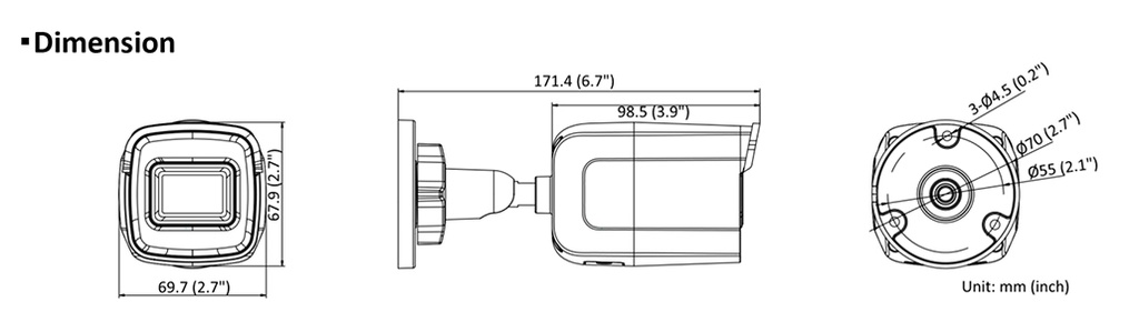 DS-2CD2021G1-I CÁMARA HIKVISION BULLET IP 2 Mp / WIFI / 4 MM