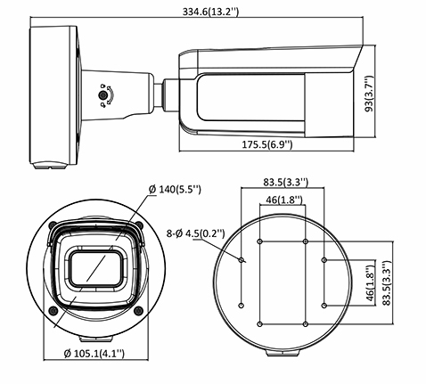 DS-2CD3643G1-IZS CÁMARA HIKVISION BULLET IP 4Mp / DeepinView Deep Learning / VF 2.7-13.5 MM