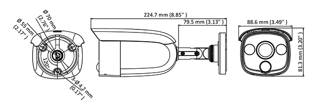 DS-2CE12H0T-PIRL CÁMARA HIKVISION BULLET PIR 5 Mp / 2.8 MM