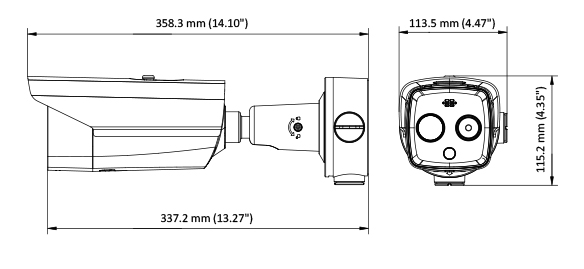 DS-2TD2617B-6/PA HIKVISION BULLET IP TERMOGRÁFICA 4 Mp