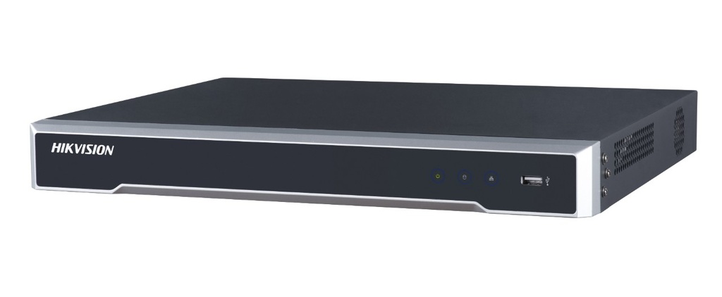 NVR 16 CANALES IP 12 MP / 16 PUERTOS POE, 2 SATA, ALARMA E/S 4/1, SWITCH POE 300M 160MBPS, HDMI 4K, H.265+