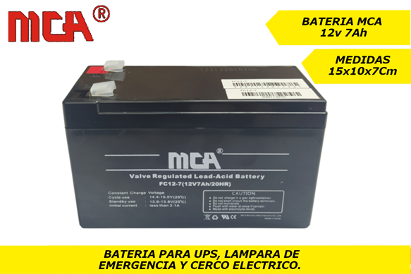 BATERÍA 12V 7AH