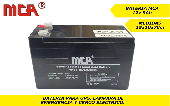 BATERÍA 12V 9AH