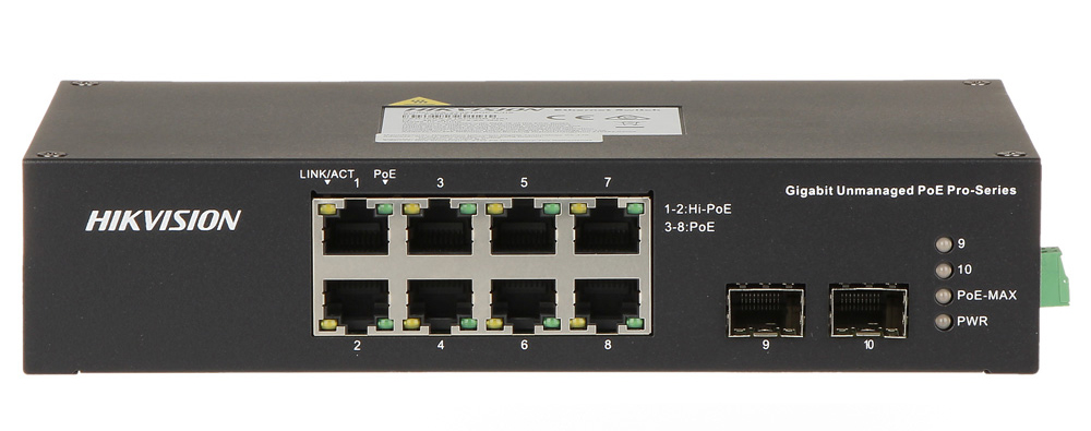 SWITCH 8 PUERTOS RJ45 / POE 110W