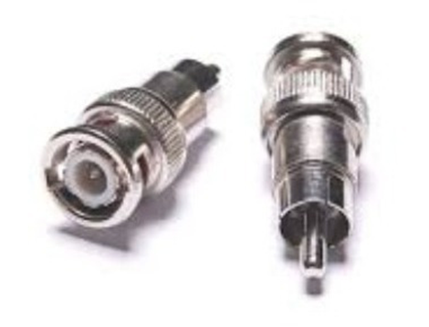 CONECTOR BNC MACHO A RCA MACHO PACK 10 UND