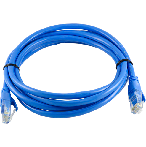 CABLE UTP CAT 5E / 5 MTS / AZUL 