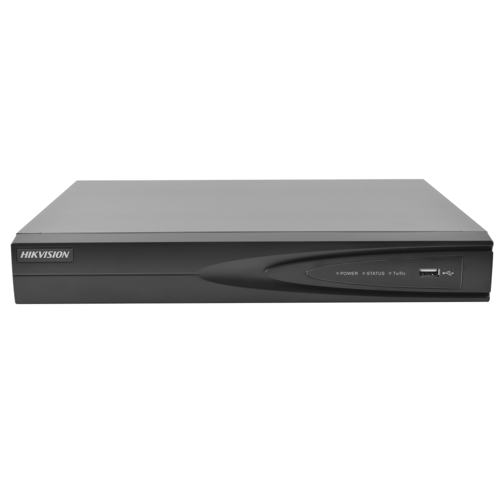 NVR 4 CANALES IP 4K 8 MP / 1 BAHIA DE DISCO DURO / 4 PUERTOS POE+ / SALIDA DE VÍDEO 4K / SWITCH POE 300 MTS 