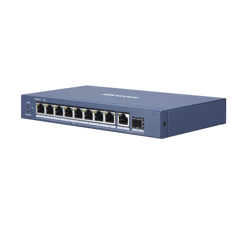 SWITCH 8 PUERTOS GIGABIT / POE+ / 1 PUERTO GIGABIT UPLINK