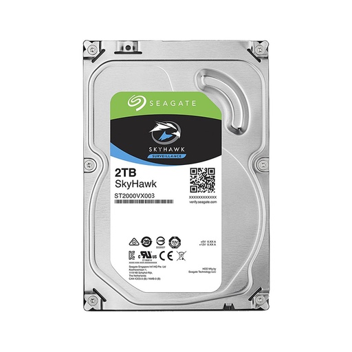 [ST2000VX003-520] DISCO DURO INTERNO 3.5&quot; SATA 6 GB/S / 7200 RPM / 256 MB CACHE / SKYHAWK AI SURVEILLANCE / ESPECIAL PARA CCTV / 2 TB