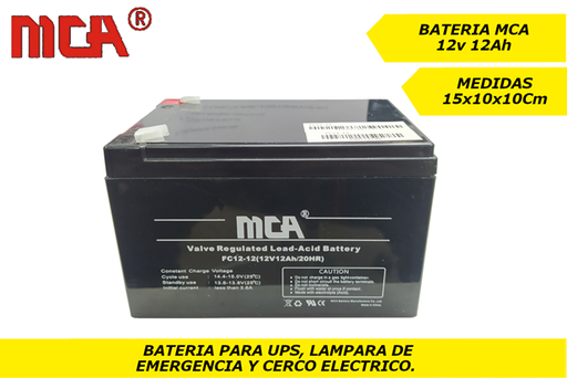 [B12AMCA] BATERÍA 12V 12AH