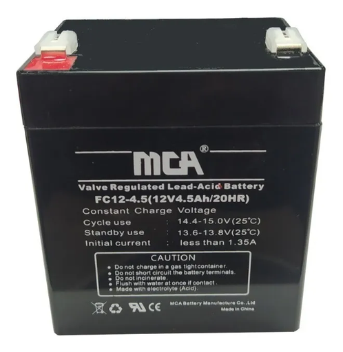 [B4AMCA] BATERÍA 12V 4.5AH