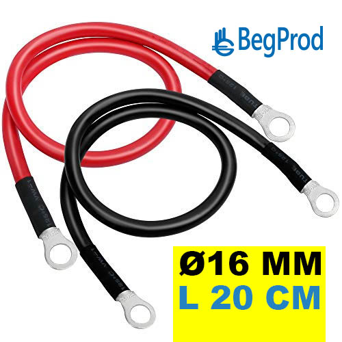 [CAB16mm-20] CABLE PUENTE PARA BATERÍA Ø 16 MM 20 CMS