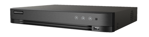 [iDS-7204HUHI-M1/S] DVR 4 CANALES TURBO HD + 4 CANALES IP / 8 MP / 1 BAHÍA DE DISCO DURO / AUDIO POR COAXITRON.