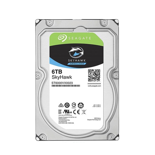 [ST6000VX001] DISCO DURO INTERNO 3.5&quot; SATA 6 GB/S / 5400 RPM / 256 MB CACHE / SKYHAWK AI SURVEILLANCE / ESPECIAL PARA CCTV / 6 TB