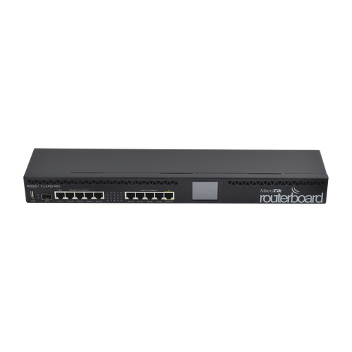 [RB2011UIASRM] ROUTER BOARD, CPU 1 NÚCLEO, 5 PUERTOS GIGABIT, 5 PUERTOS FAST, 1 PUERTO SFP, LICENCIA NIVEL 5 Y MONTAJE EN RACK