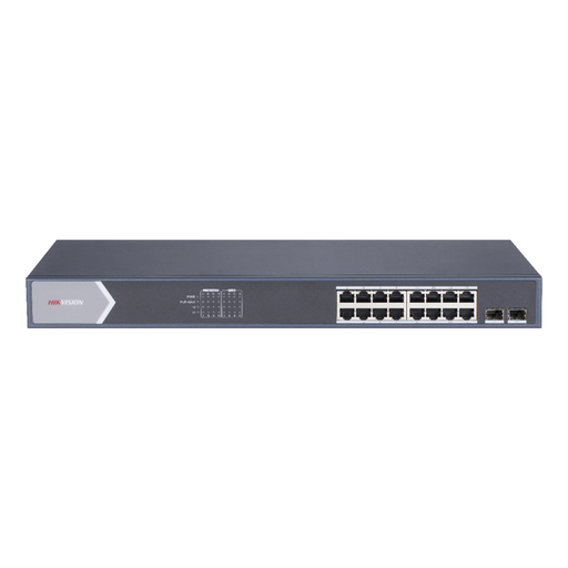 [DS-3E0518P-E/M] SWITCH 16 PUERTOS / POE+ / 2 PUERTOS GIGABIT UPLINK / 125 WATTS