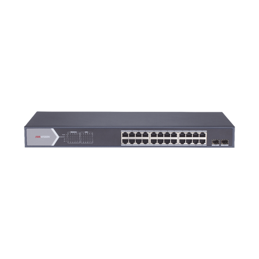 [DS-3E0526P-E/M] SWITCH 24 PUERTOS 10/1000 MBPS POE+ Y 2 PUERTOS 10/100/1000 MBPS SFP UPLINK / POE+ / MÁX POTENCIA POE 225 W